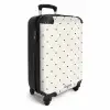 Valentijn stippen met hartjes patroon zwart NBS - Handbagage koffer - Kinderen Unisex middel -productfoto_3d
