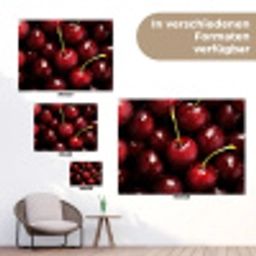 Rood - Fruit - Kersen tuinposter los doek klein -Xsfeer9_DE