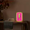 Ijsje - Stokje - Minimalistisch - Groen Light Box met kabel (Tafellamp) klein -sfeer4