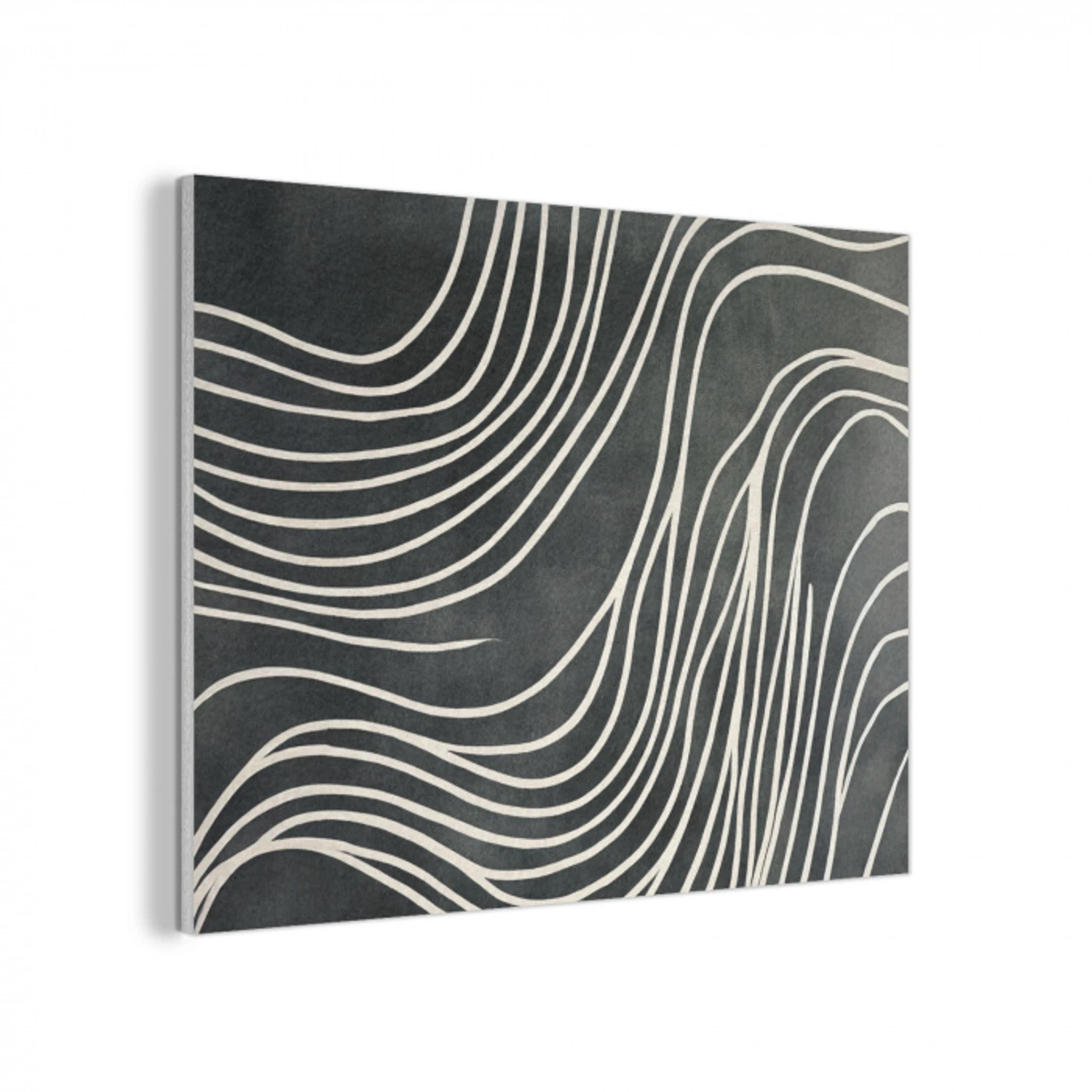 Lijnen - Patroon - Abstract - Wit PET vilt klein -3d