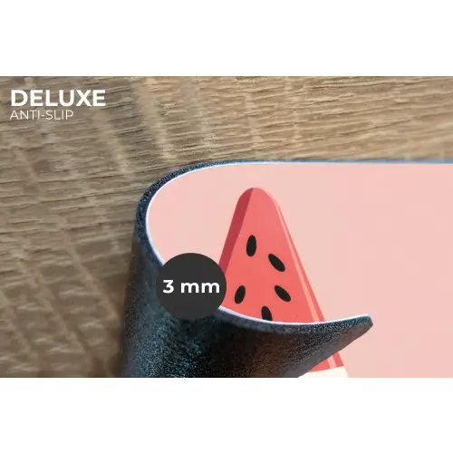 Watermeloen - Ijsje - Pitjes - Rood Placemat vinyl groot -closeup