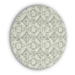 Krulornament - Tegel - Groen Akoestische PET Vilt - Rond klein 838 -3d