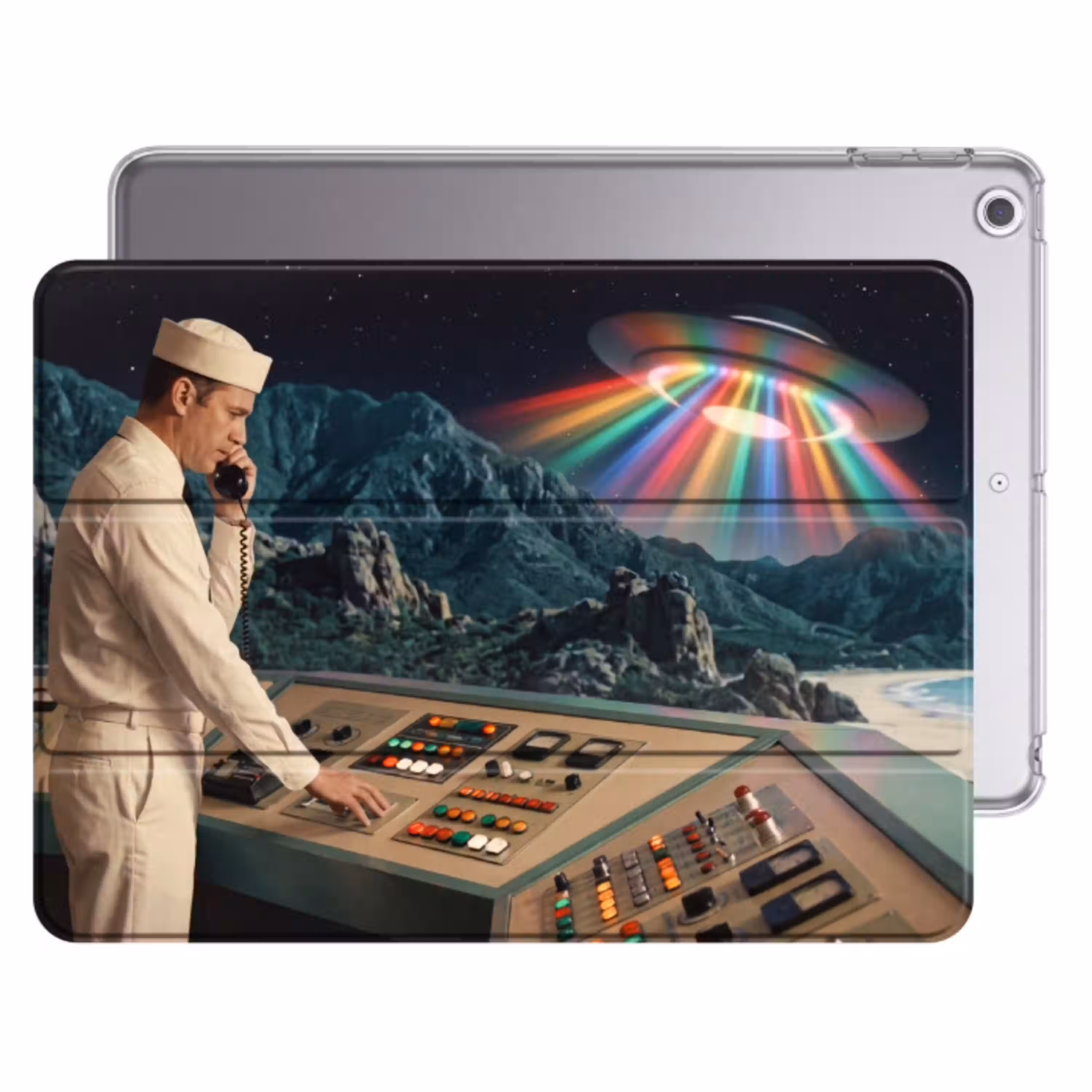 Man - Controlekamer - Strand Apple iPad 2017 middel -threedimensional_3d_global