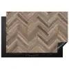 Patronen - Hout - Bruin Inductie beschermer vinyl 3mm klein 276 -3d