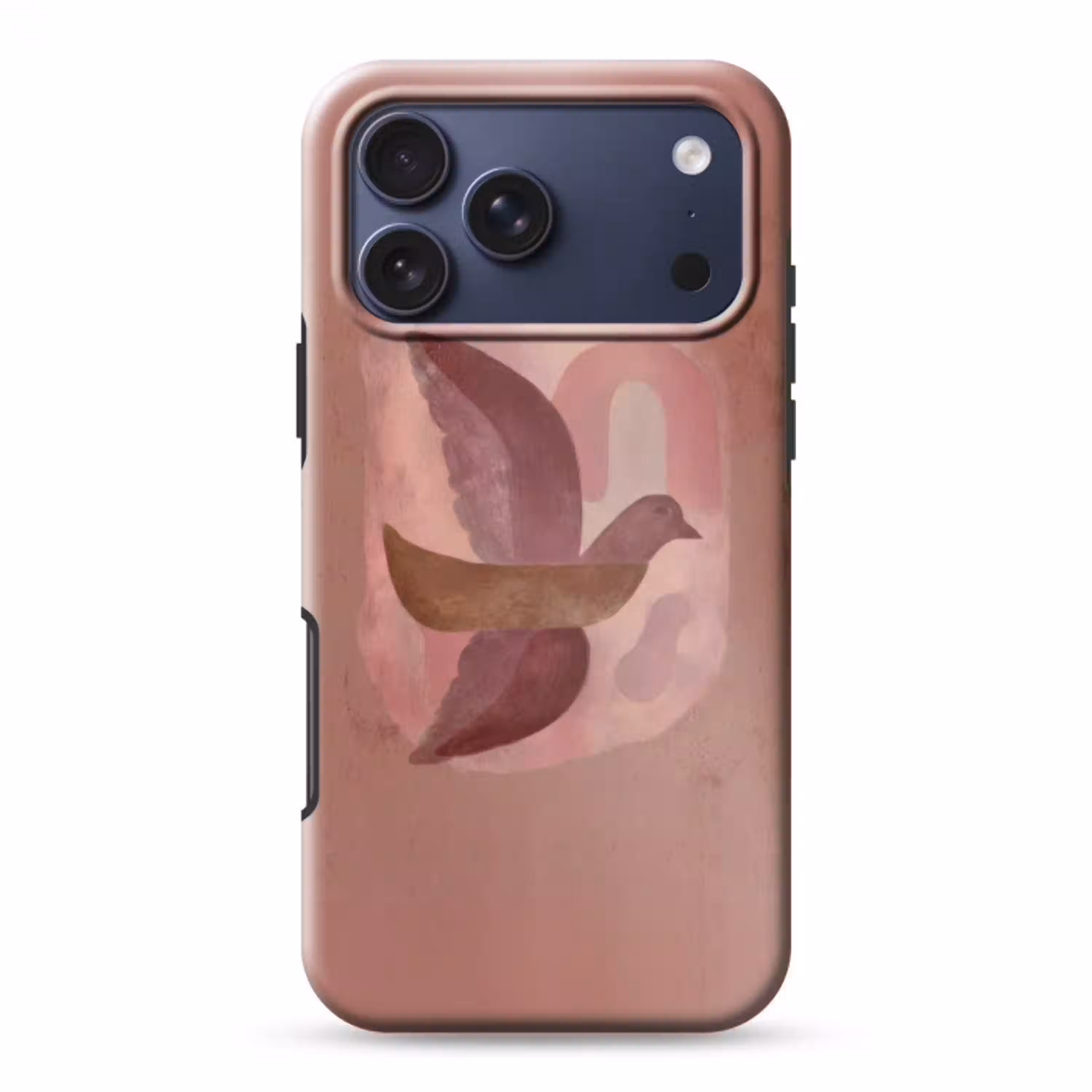 Illustratie - Vogels - Abstract - Roze Toughcase MagSafe Apple iPhone 17 Pro Max klein -3d