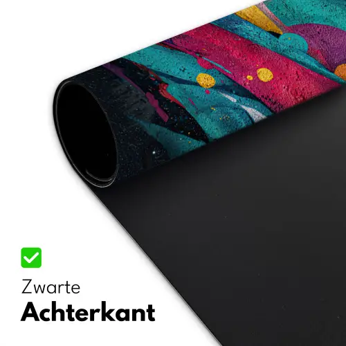 Banen - Golven - Kleurrijk - Abstract Muismat XXL klein -sfeer2