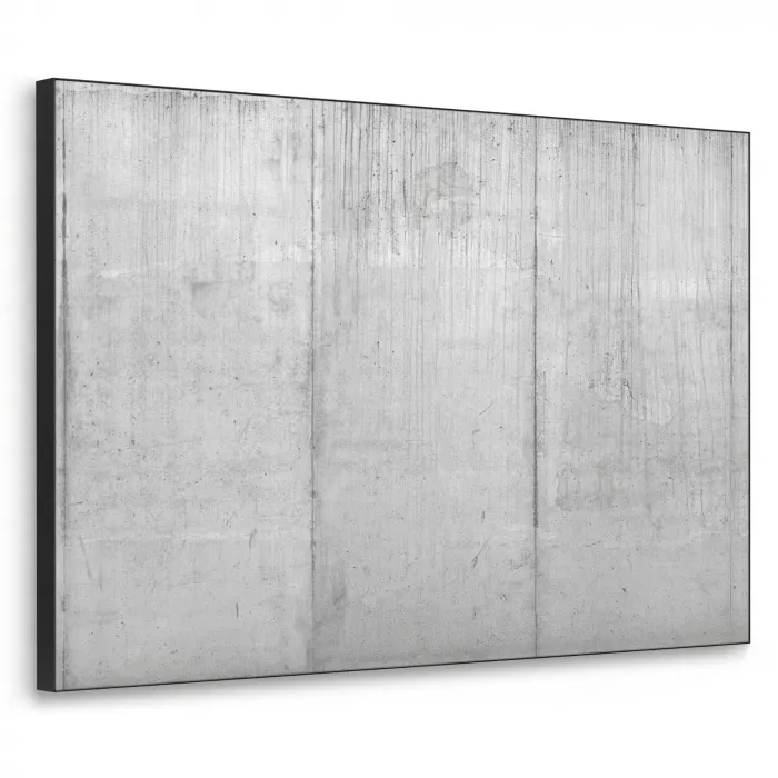 Grijs - Betonlook - Industrieel Textielframe - compleet frame klein -3d