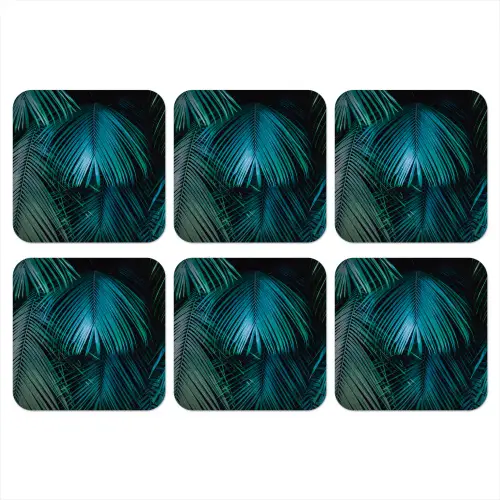 Palmblad - Tropisch - Natuur - Jungle onderzetter kurk middel -3d