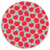 Appels - Rood - Stippen Wandcirkel kunststof plaat 5mm dik klein 188 -3d