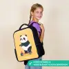 Panda - Step - Geel Rugzak - Zwart middel -sfeer6_NL