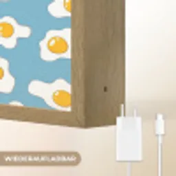 Eieren - Dooiers - Blauw Light Box met batterij (Wandlamp) middel 907 -USP_websiteoplaadbaarDE