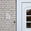 Witte - Natuurstenen - Sierlijk Naambord Huisje klein -sfeer1