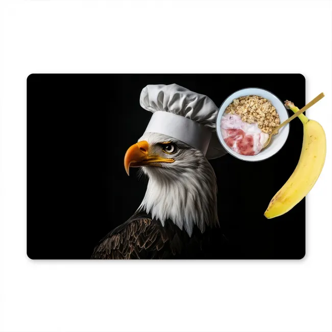 Arend -Amerika - Koksmuts - Vogel - Stoer Placemat vinyl groot -zzzproduct_Kitchenyeah-website