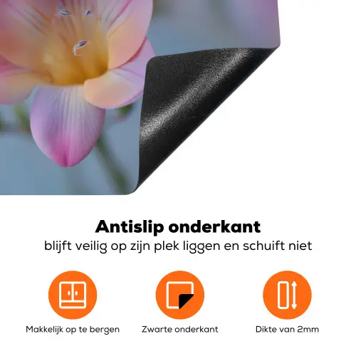 Bloemen - Paars - Overloop - Meeldraden Inductie beschermer vinyl 3mm klein -zzzzzzz-td-onderkant