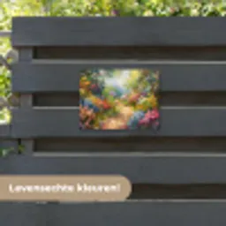 Natuur - Landschap - Bloemen - Kleurrijk tuinposter los doek klein -sfeer3