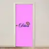 Diva - Lip - Panterprint - Roze deurposter klein -3d_beige
