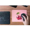 Disco - Kersen - Roze muismat rubber klein -toetsenbord