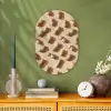 Pinda's - Patroon - Beige Wandcirkel Ovaal Forex klein -sfeer2