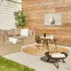 Knoflook - Natuurlijk - Beige Tuinposter op houten frame 2 cm dik klein -sfeer2