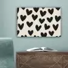 Hartjes - Zwart - Beige canvas 2cm klein -sfeer4