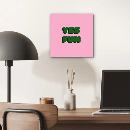 Yes fun - Groen - Roze aluminium wit klein -sfeer5