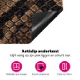 Python - Schubben - Brons Inductie beschermer vinyl 3mm klein -wsfeer4_website