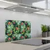 Monstera - Jungle - Bladeren keuken achterwand spatscherm klein -3d_schuin