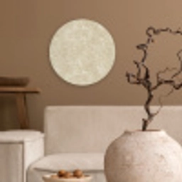 Lichtbeige - Marmer - Diffusie adering Wandcirkel kunststof plaat 5mm dik klein 188 -sfeer1