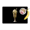 Milkshake - Goud - Drinken - Zwart Placemat vinyl groot -zzzproduct_Kitchenyeah-website
