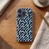 Abstract - Patroon - Blauw Telefoonhoesje iPhone 17 Pro klein 878 -sfeer1