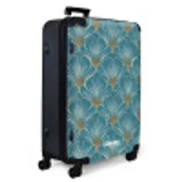 Symmetrisch - Patroon - Blauw NBS - Large koffer - Volwassenen Unisex groot -product1