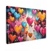 Hartjes - Kleuren - Kunst - Liefde canvas 2cm klein -z3d