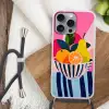 Fruit - Abstracte achtergrond - Roze Hoesje iPhone 16 Pro Max met koord klein -sfeer4