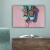 Sneakers - Veters - Kleurrijk - Schaduw canvas 2cm klein -sfeer4