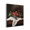 Granaatappels - Klassiek - Vintage aluminium wit klein -3d