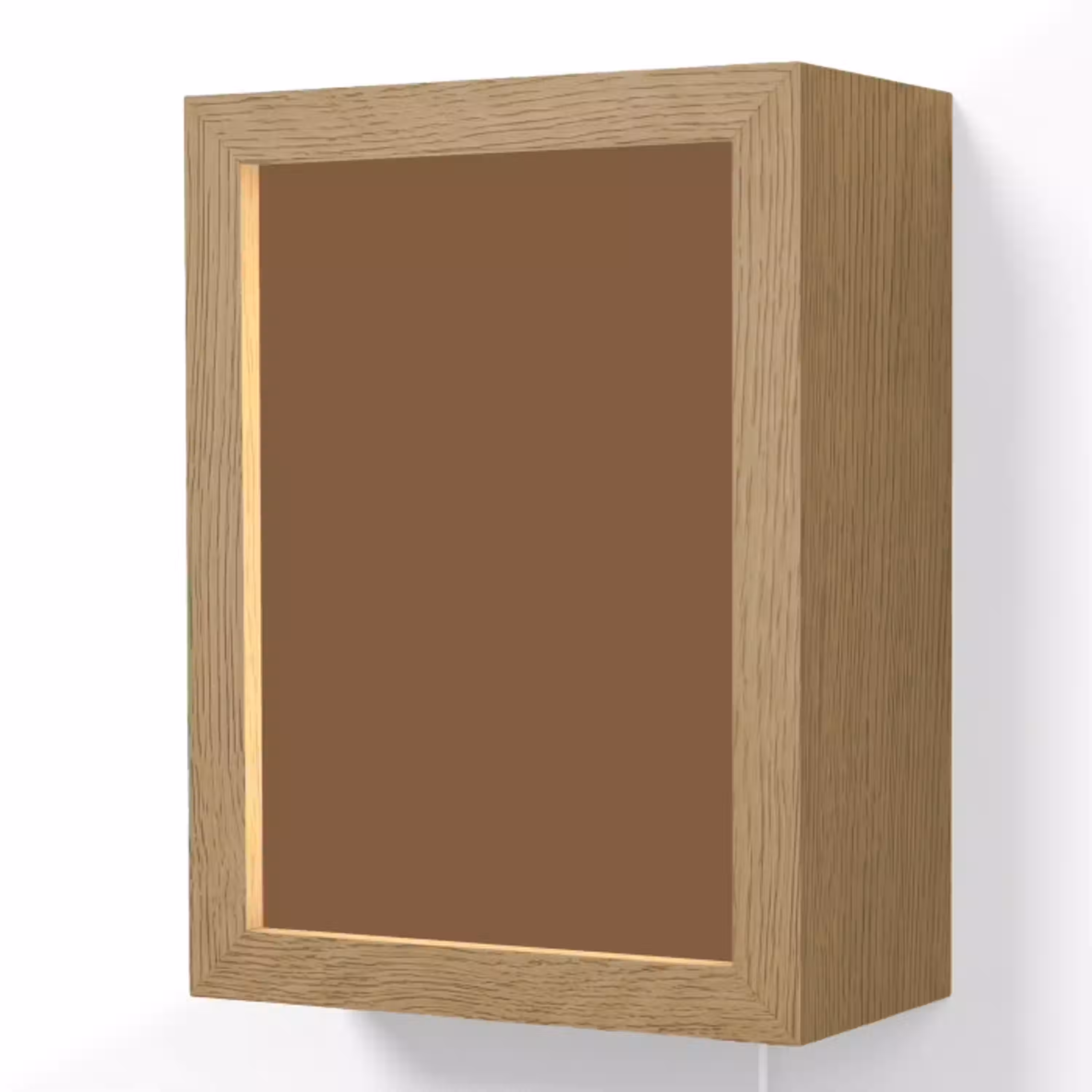 Rich - Espresso - Bruin Light Box met kabel (Wandlamp) klein 929 -3d
