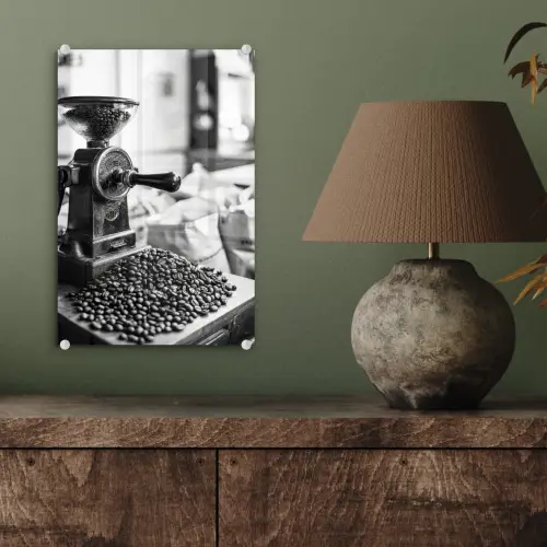 Koffiemolen - Gemalen - Vintage plexiglas 5mm klein -sfeer3