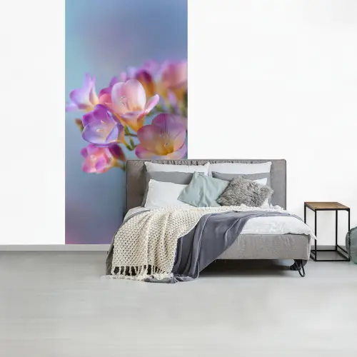 Bloemen - Paars - Overloop - Meeldraden fotobehang vinyl groot -slaapkamer