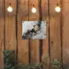 Zwart - Marmer - Luxe - Goud tuinposter los doek klein -sfeer1