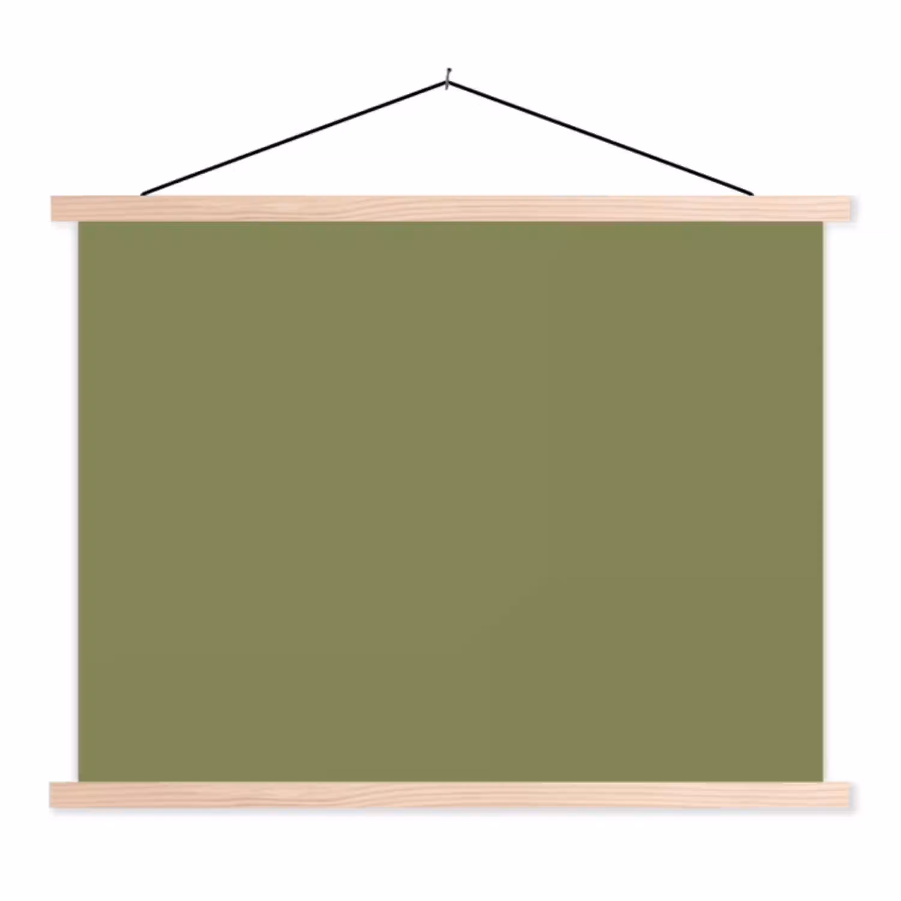 Herbal - Matcha - Groen textielposter latten blank klein 122 -3d