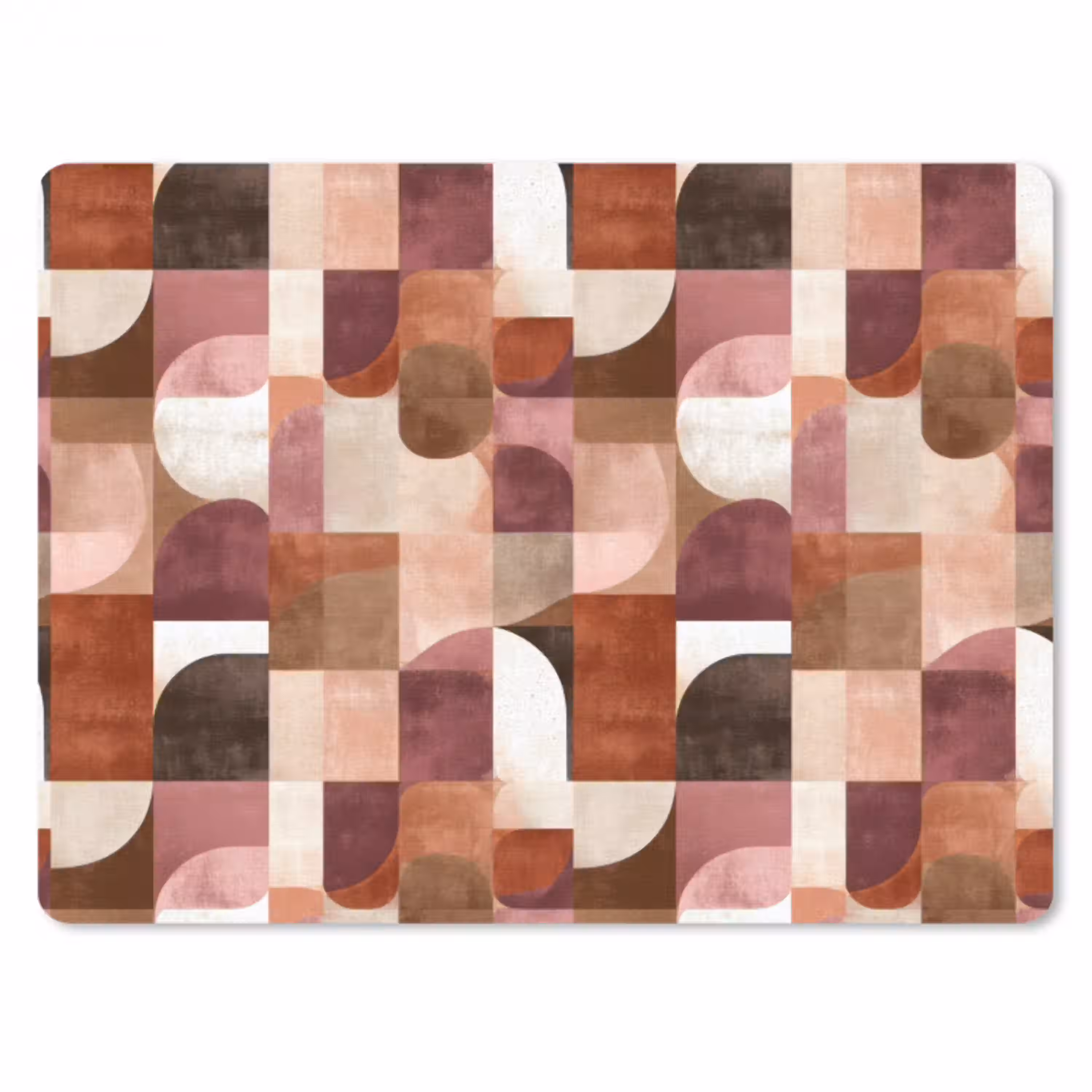 Geometrie - Modern - Retro muismat rubber klein 262 -3d