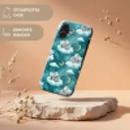 Koala's - Betoverend - Blauw Toughcase MagSafe Apple iPhone 17 klein 1017 -USP_RandenV_DE