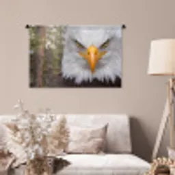 Amerikaans - Zeearend - Portret - Geel Wandkleed katoen middel -sfeer4