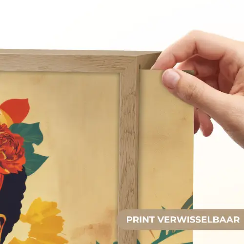 Vrouwelijk - Bloemen - Sieraden Light Box met batterij (Wandlamp) middel -USP_websiteprintNL