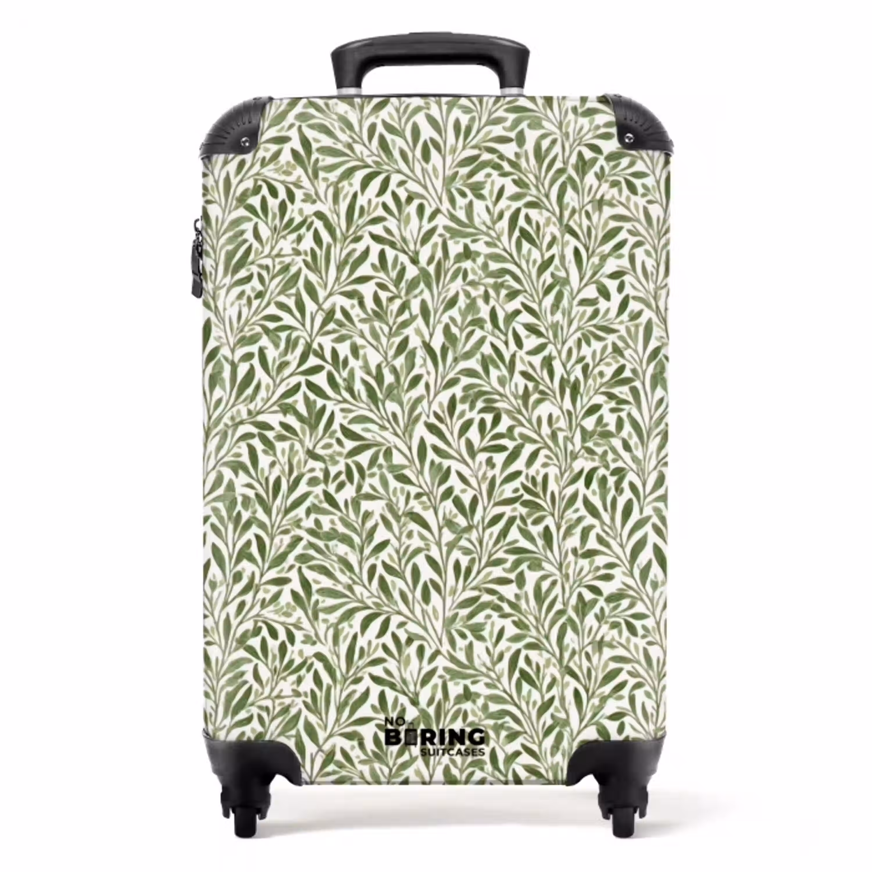 Botanisch - Takken - Groen NBS - Handbagage koffer - Volwassenen Unisex middel -productfoto_recht