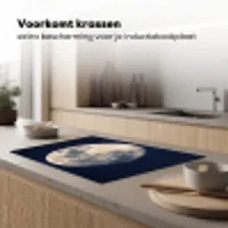 Ruimte - Maan - Kosmos Inductie beschermer vinyl 3mm klein -sfeer1
