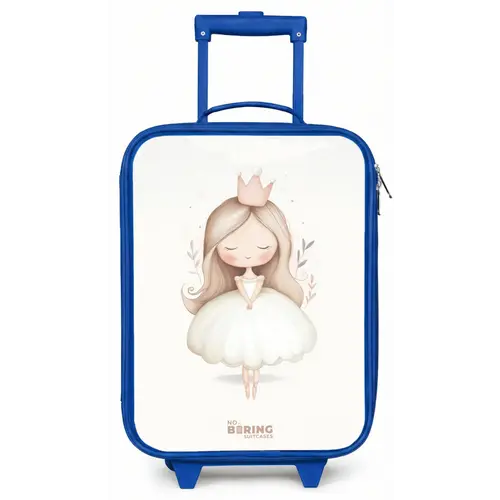 Sierlijke prinses in het wit Kinderkoffer - Blauw klein -zz3dotto