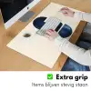Vormen - Blauw - Abstract Muismat XXL klein -sfeer3