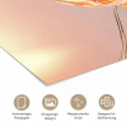 Glazen - Bloem - Roze poster papier klein -tcloseup_DE