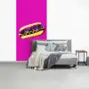 Hotdog - Roze - Retro fotobehang vinyl groot -slaapkamer